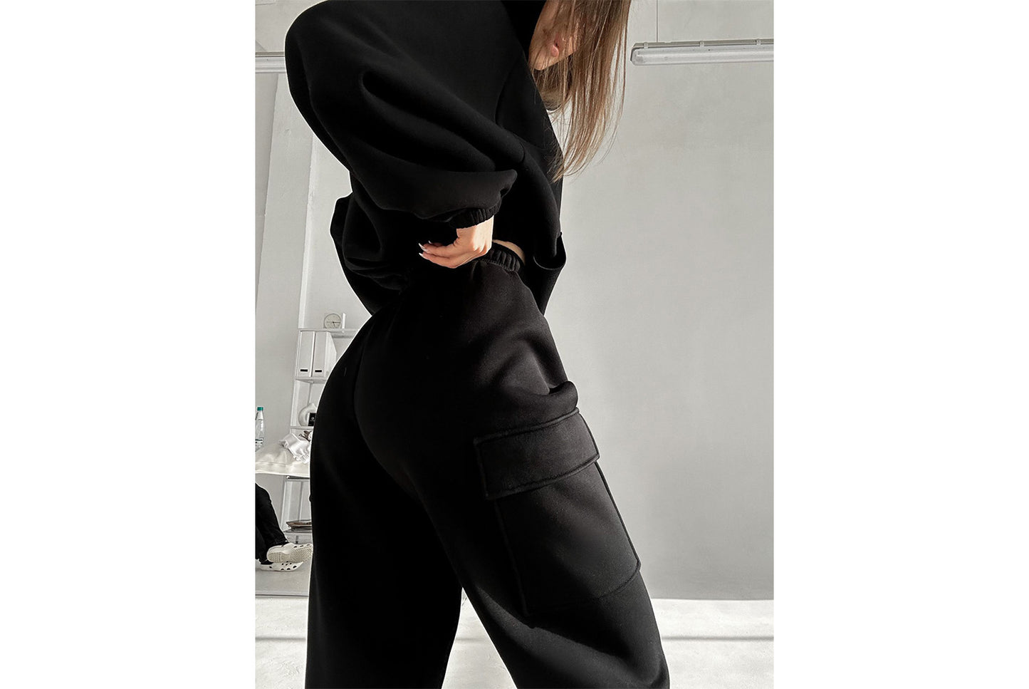 Women's New Fashionable Sporty Casual Hoodie Set