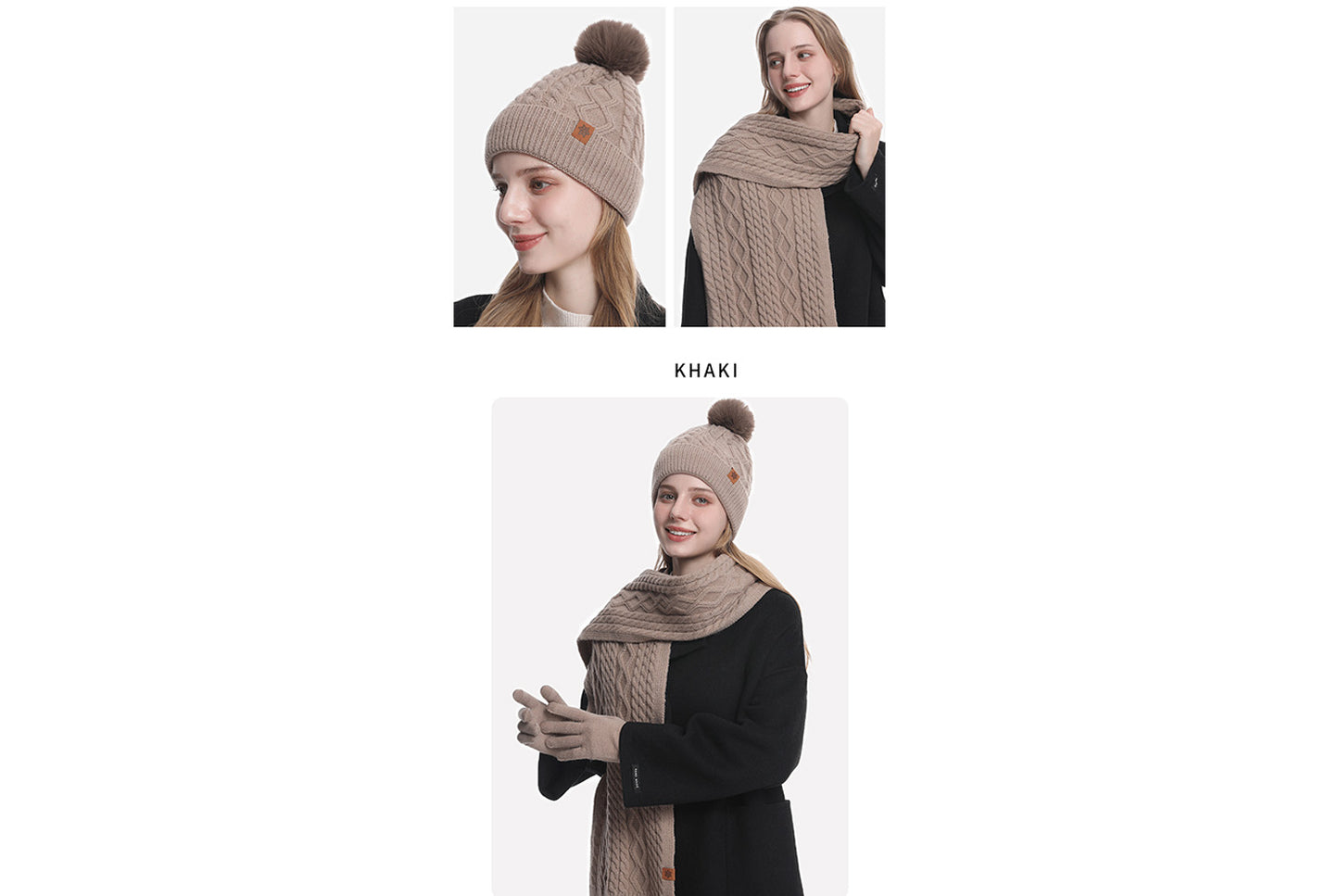 Women's Winter Warm Three-Piece Set