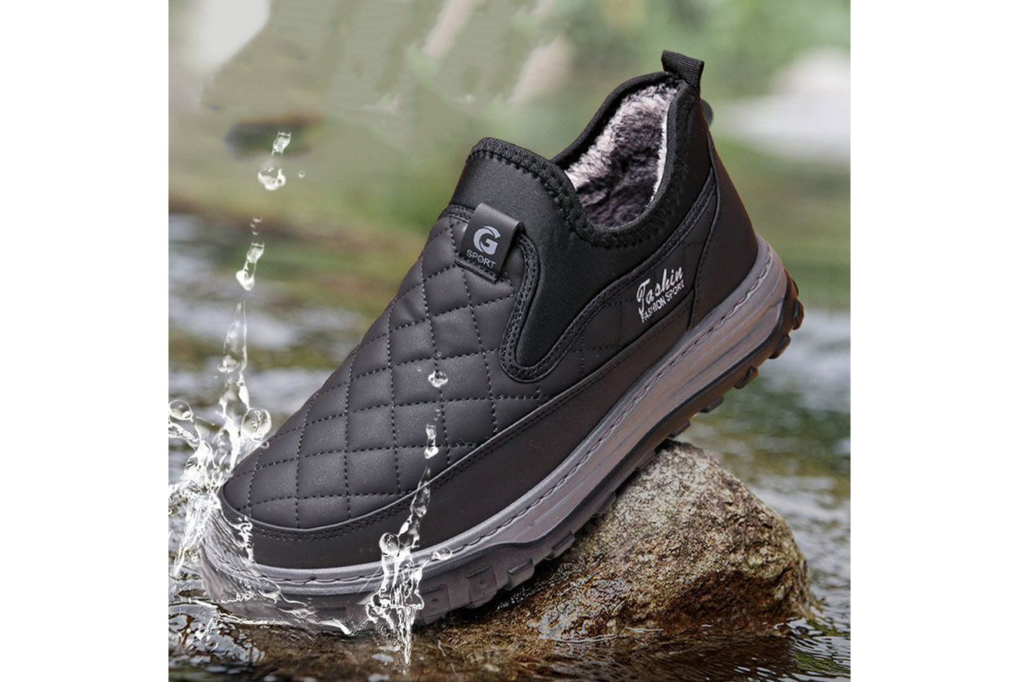 Winter Fleece-Lined Warm Men's Cotton Shoes