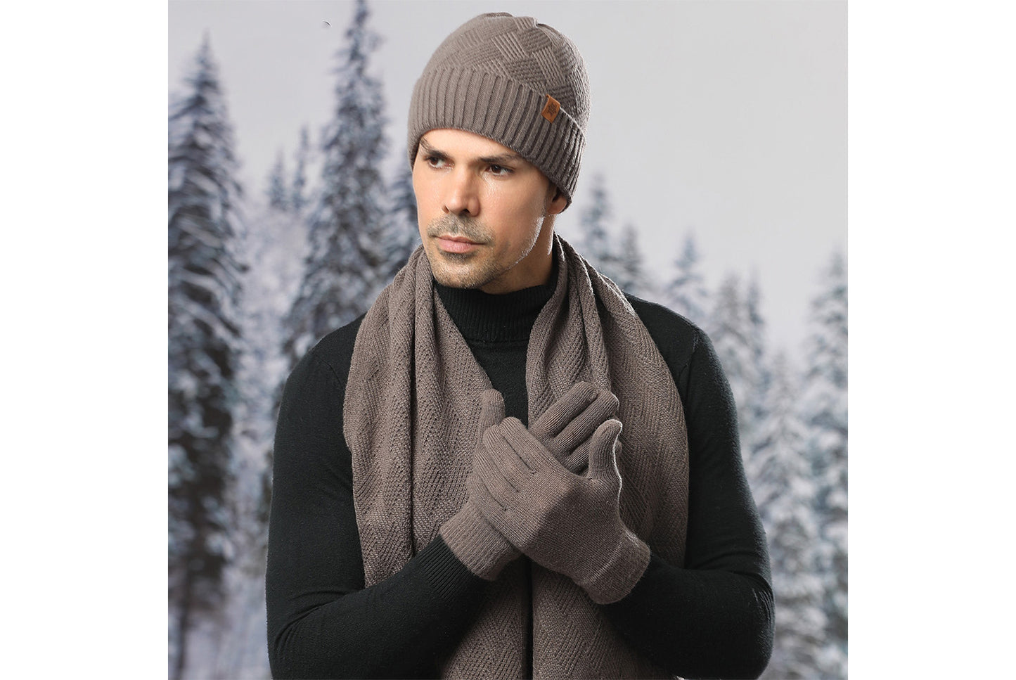 Men's Winter Warm Three-Piece Set