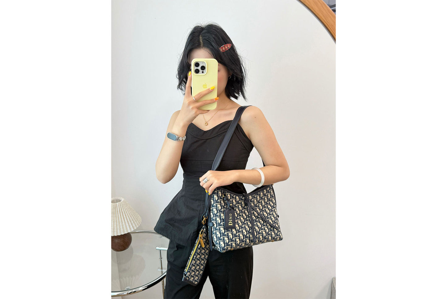 Jacquard Embroidered Tote Bag