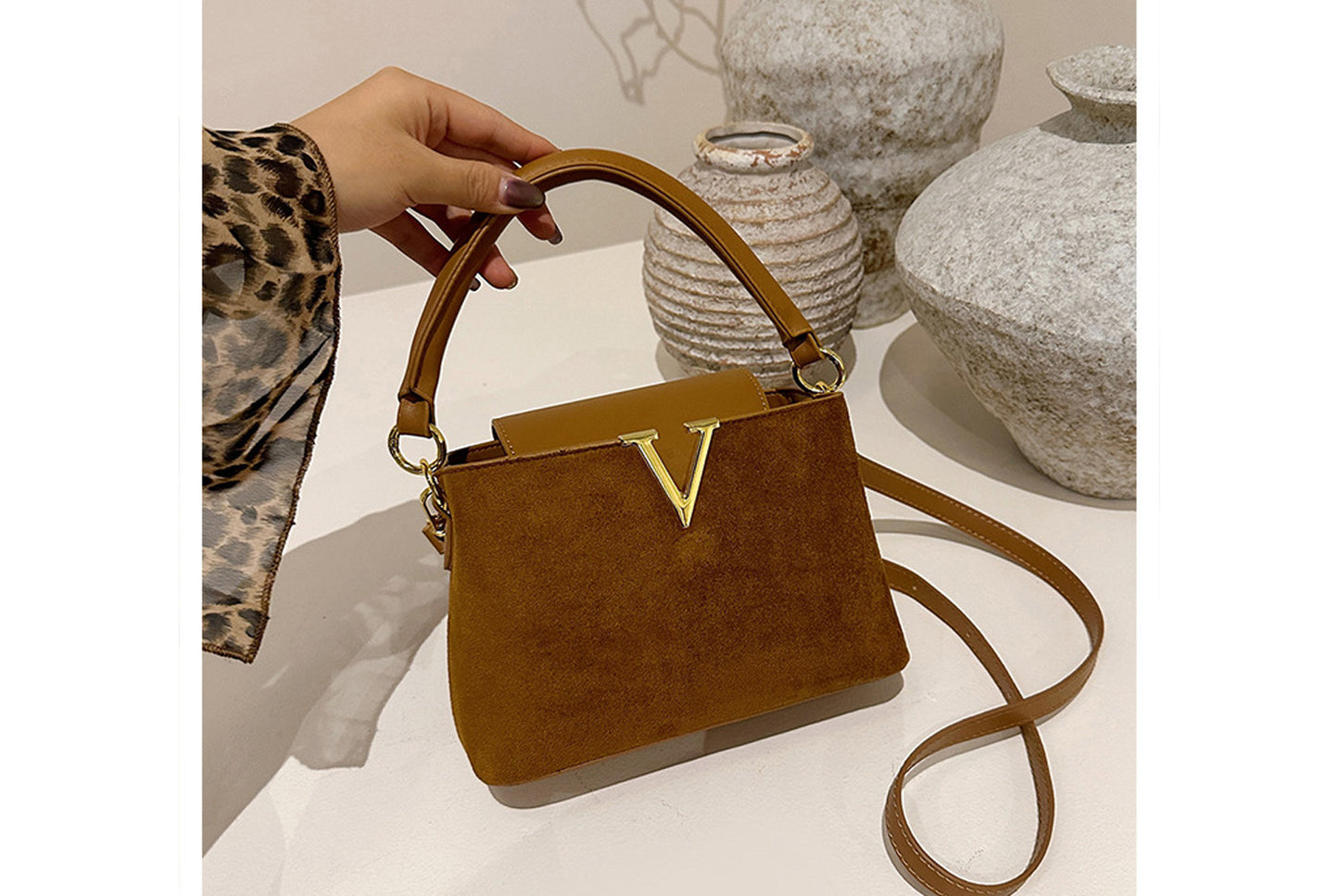 Lychee Texture Crossbody/Handbag
