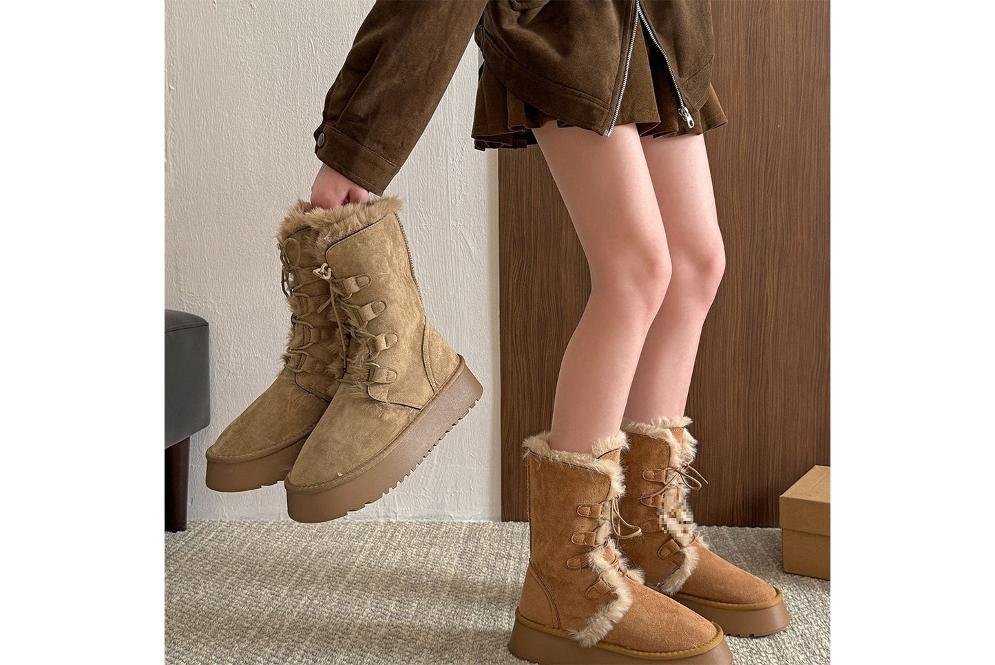 Women's Thickened Warm Casual Cotton Boots