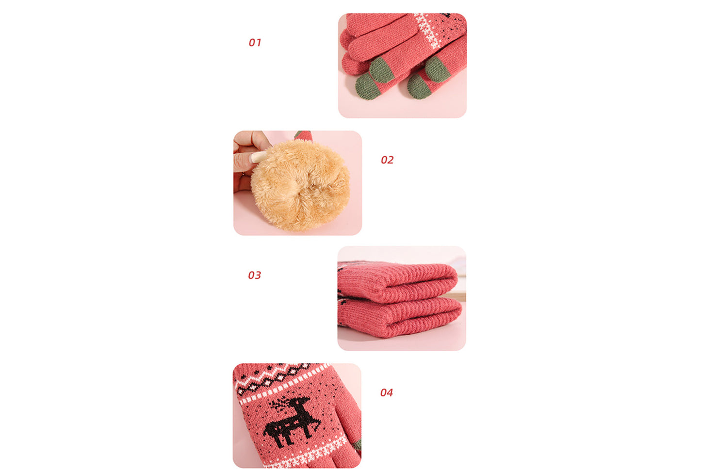 Winter Touchscreen Warm Gloves (Fleece-lined and Thickened)