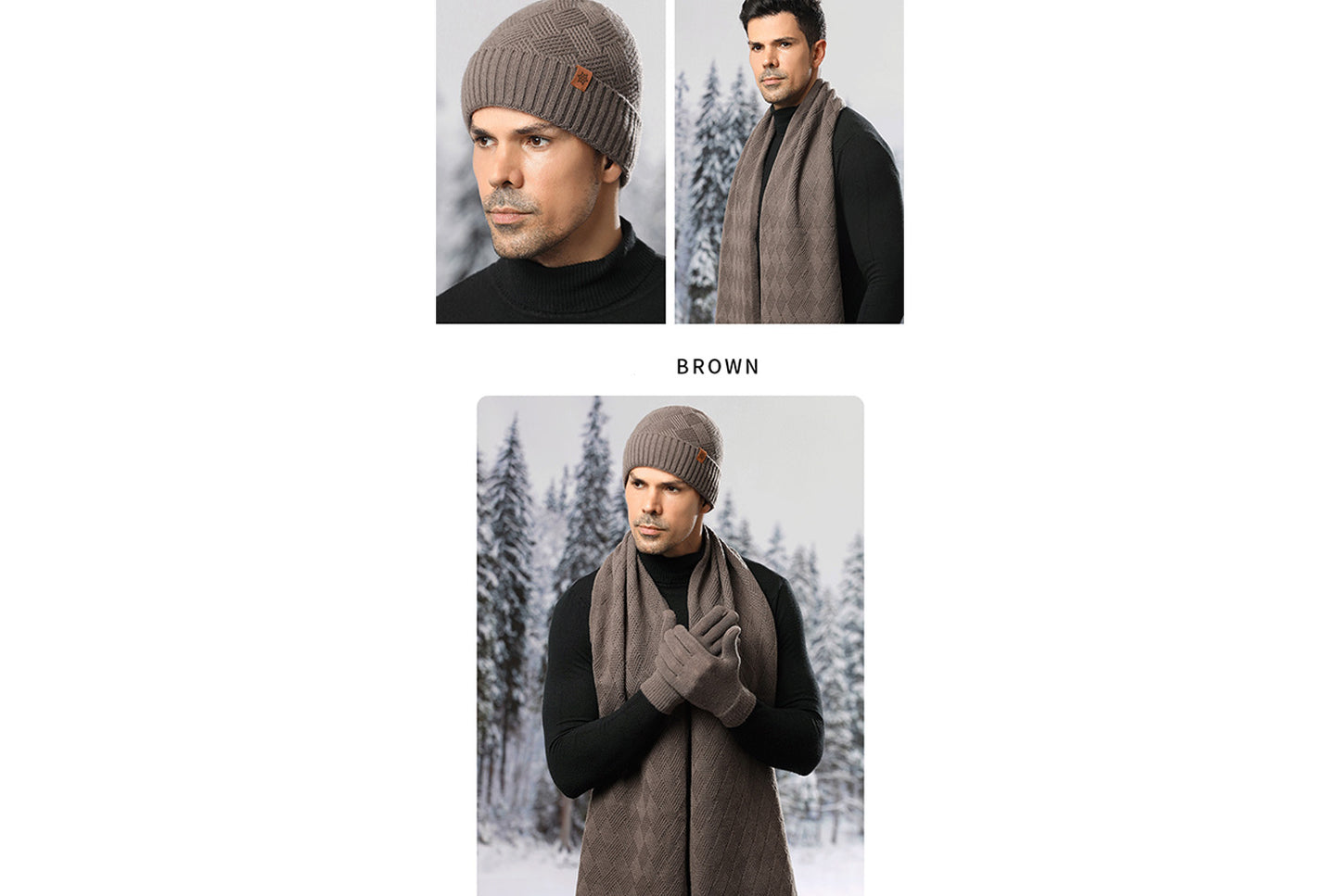 Men's Winter Warm Three-Piece Set