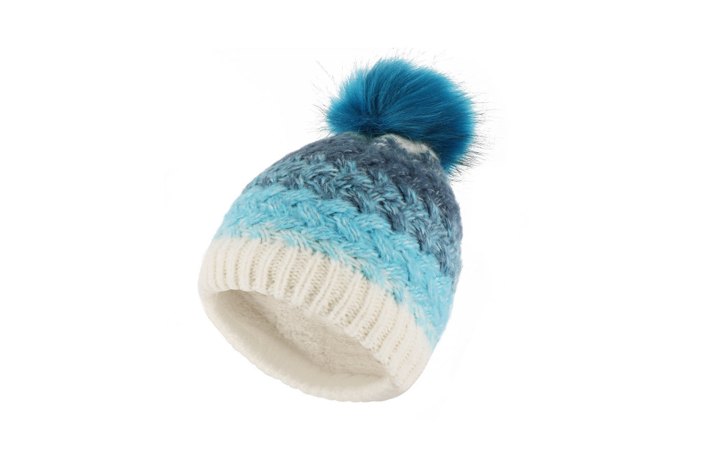 Children's Winter Rainbow Knitted Hat