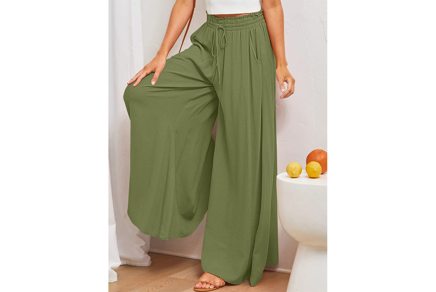 **Casual Wide-Leg Stylish Trousers**
