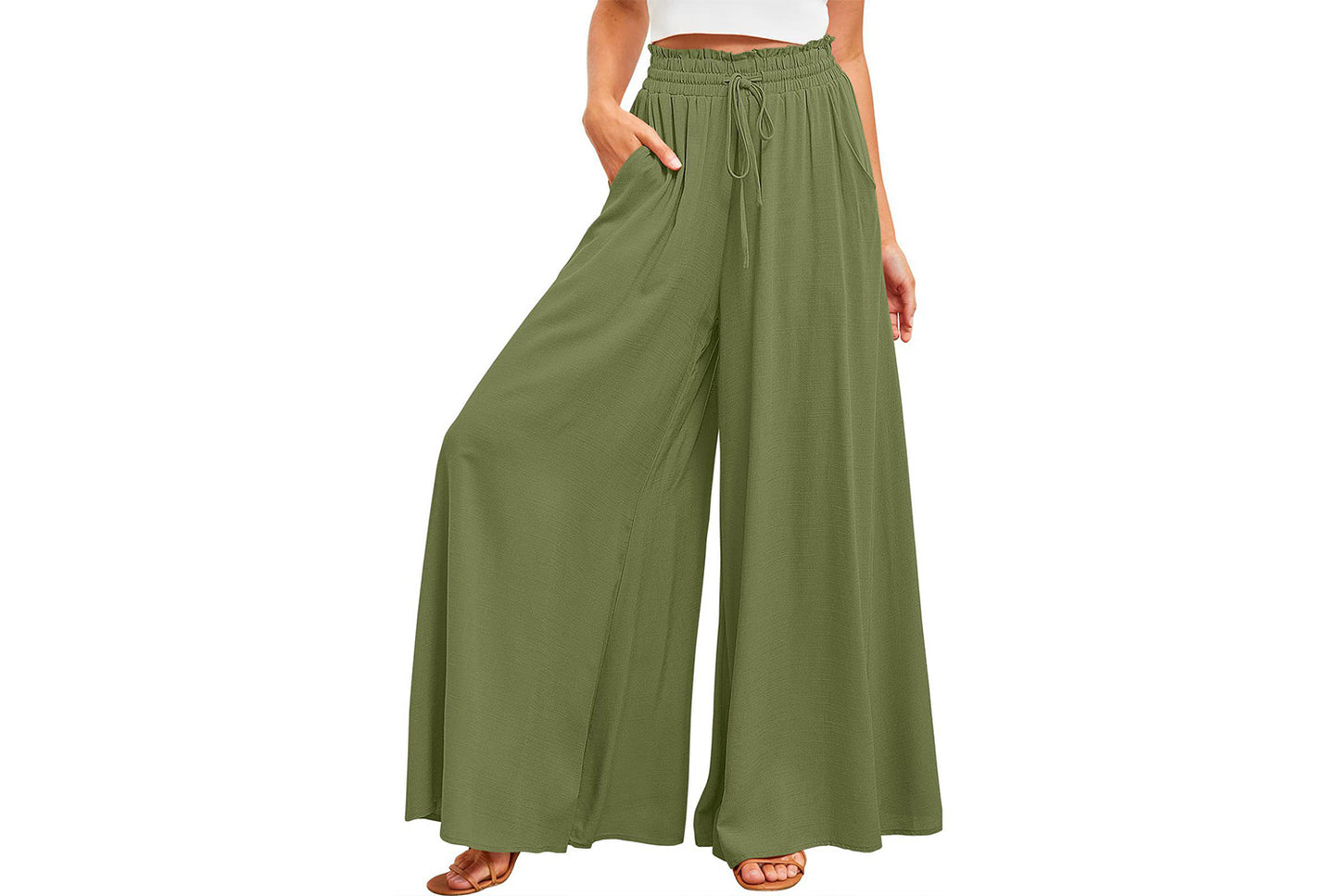 **Casual Wide-Leg Stylish Trousers**