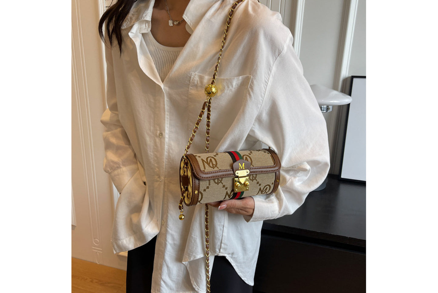 Letter Baguette Bag