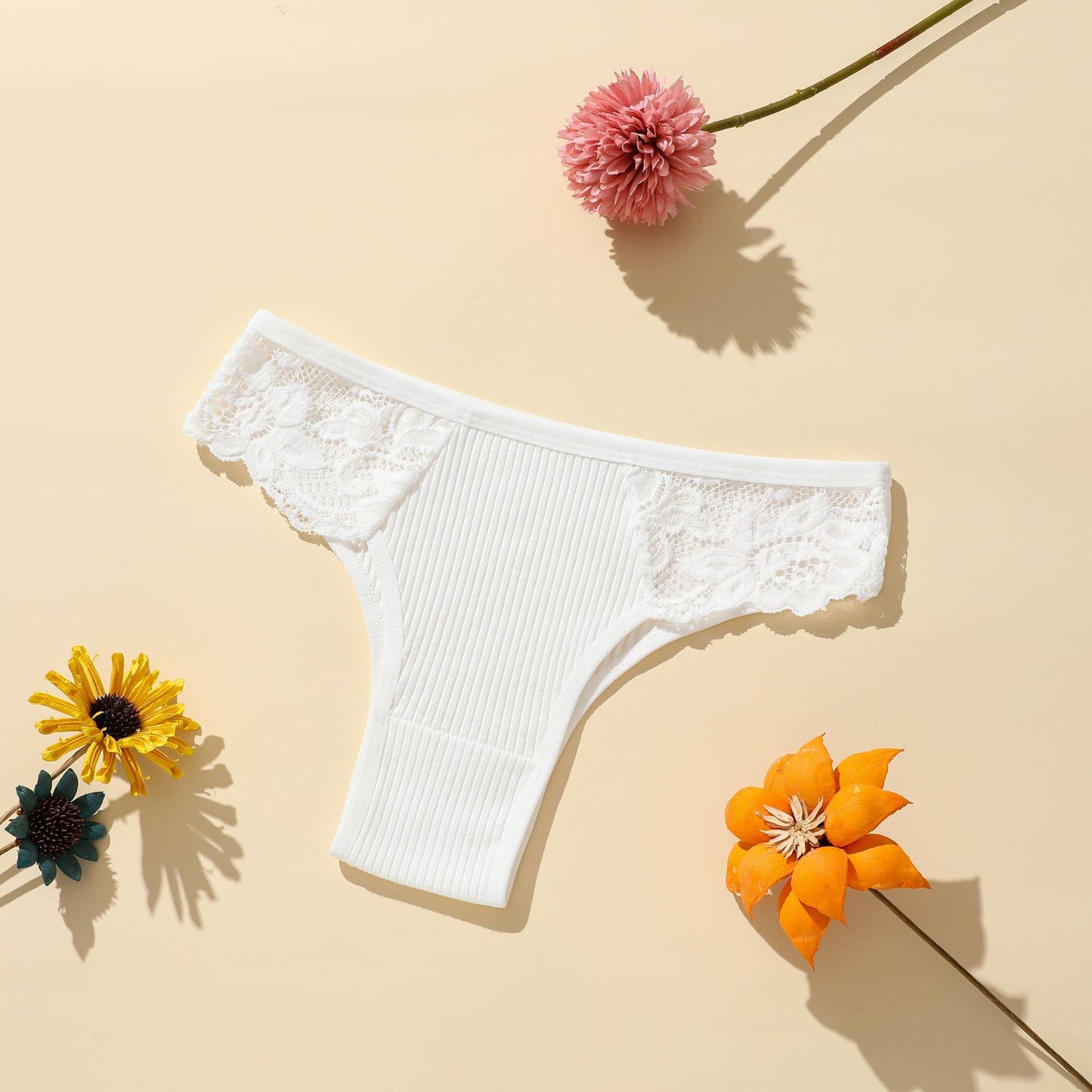 Pure cotton lace women's briefs 8-piece set