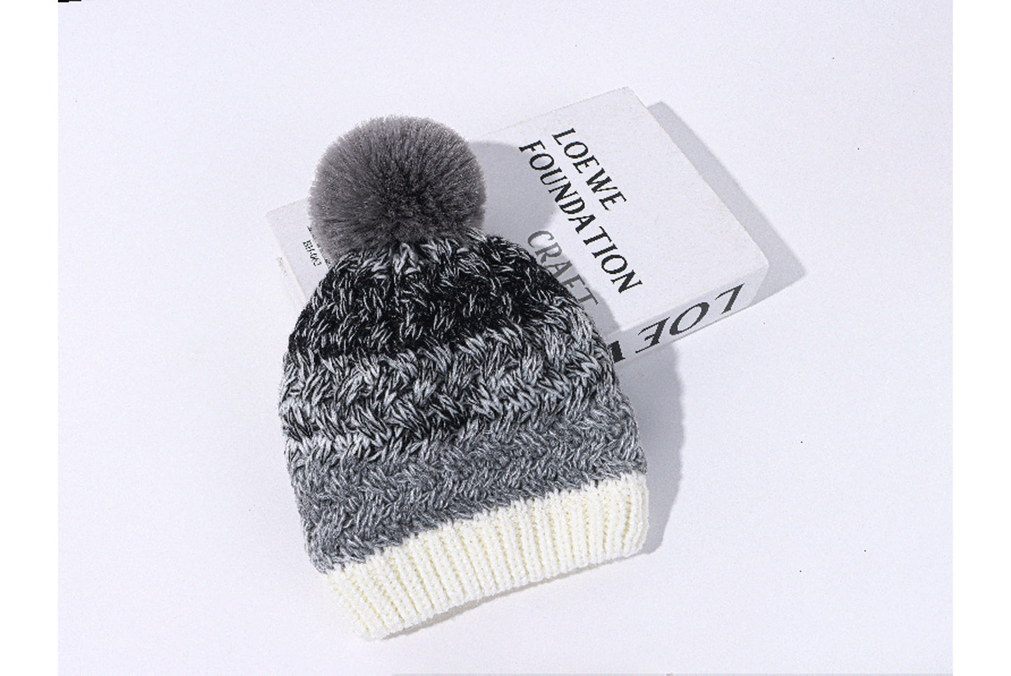 Children's Winter Rainbow Knitted Hat