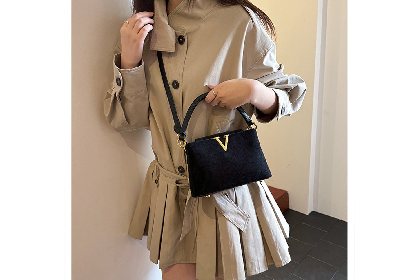 Lychee Texture Crossbody/Handbag