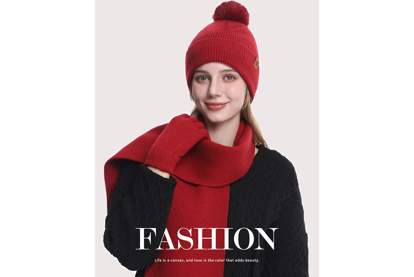 Women's Winter Warm Three-Piece Set
