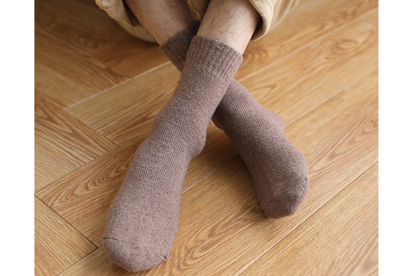 Thickened Fleece-Lined Warm and Heat-Generating Cotton Socks | 5-Pair Pack