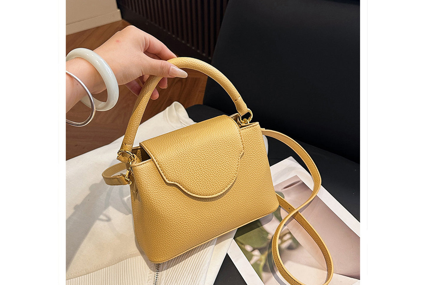 Lychee Texture Crossbody/Handbag