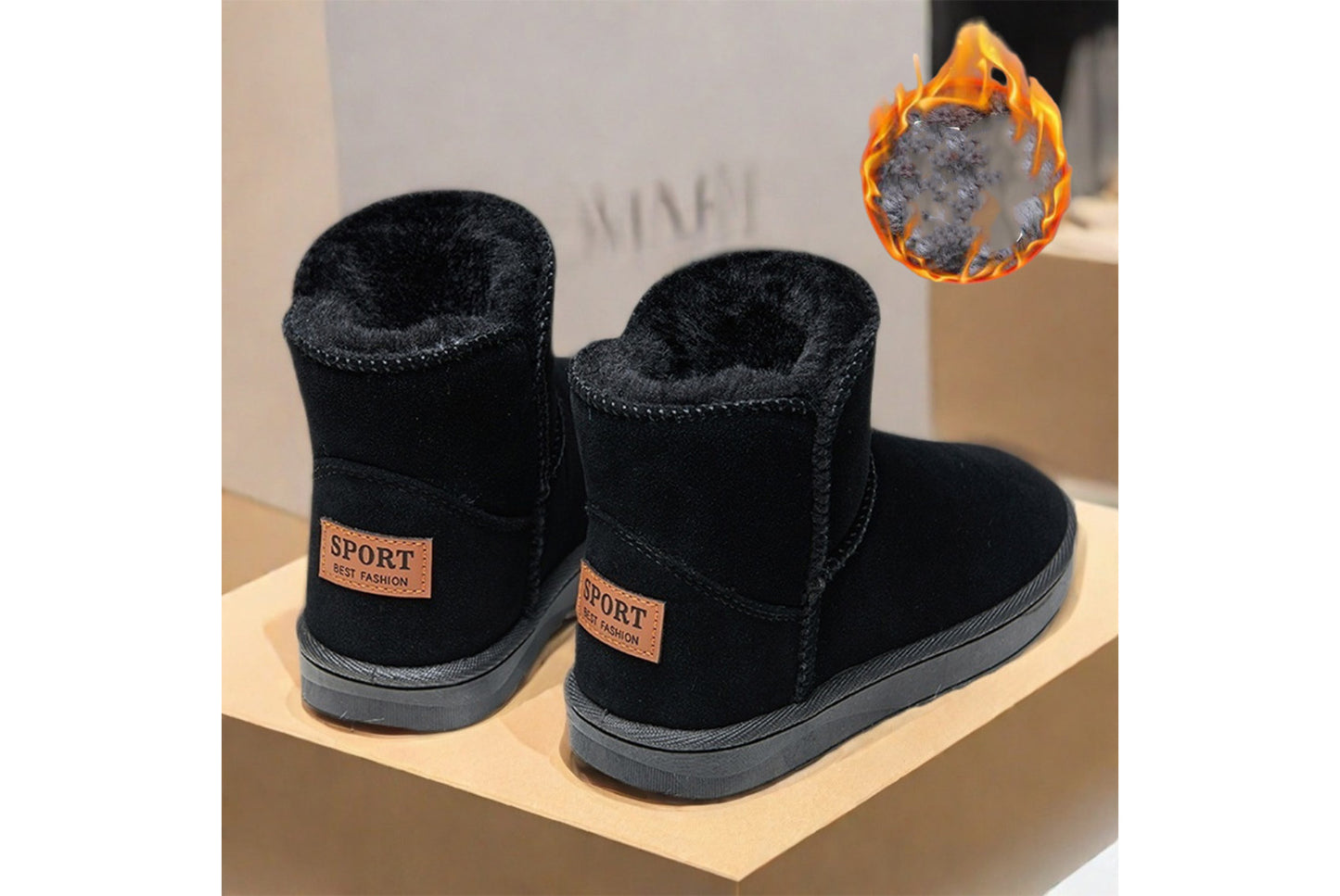 Men's Winter Thickened Snow Boots