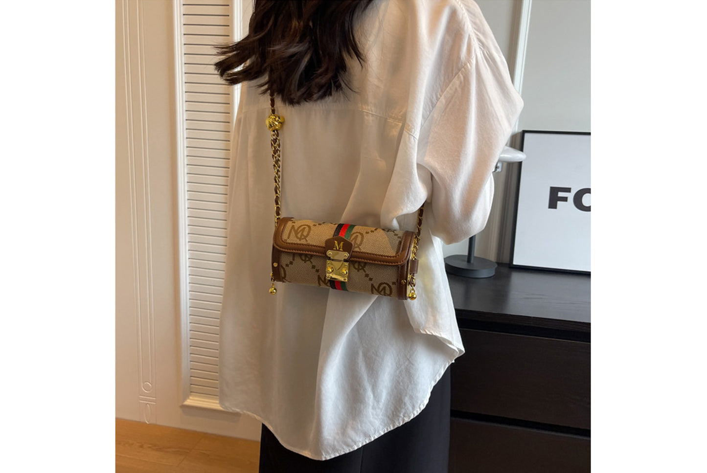 Letter Baguette Bag