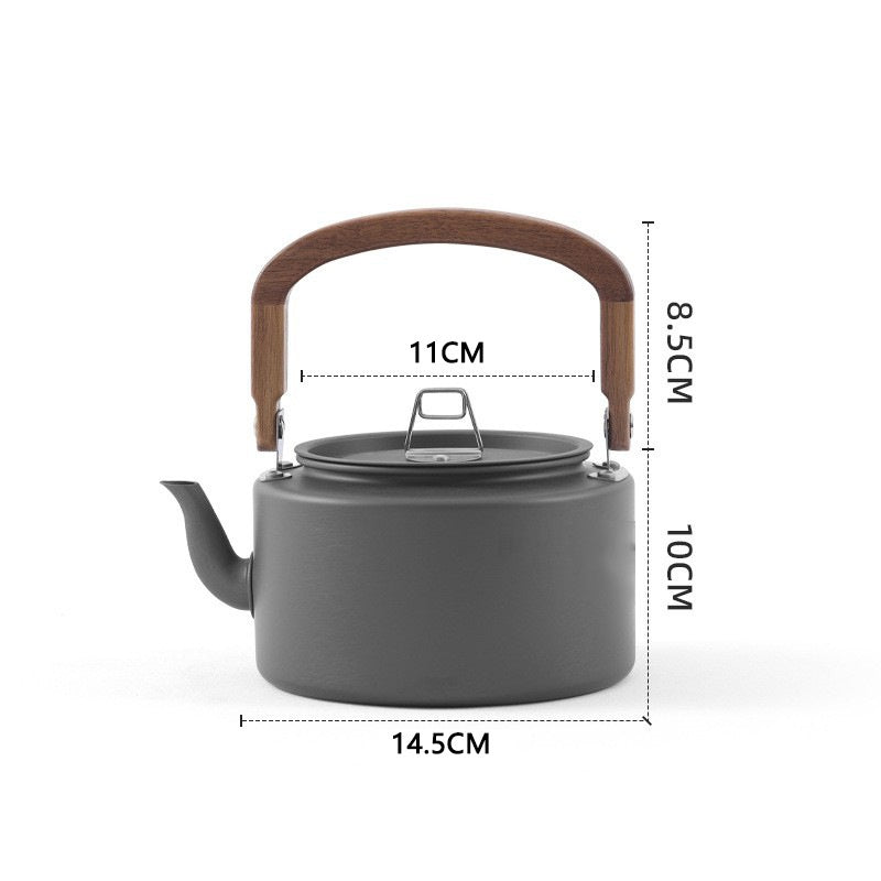# 1.2L Portable Outdoor Aluminum Alloy Kettle