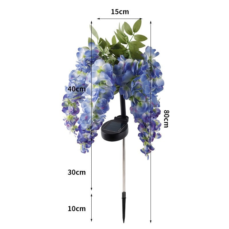 # Solar-Powered Wisteria LED Landscape Light for Courtyards and Lawns