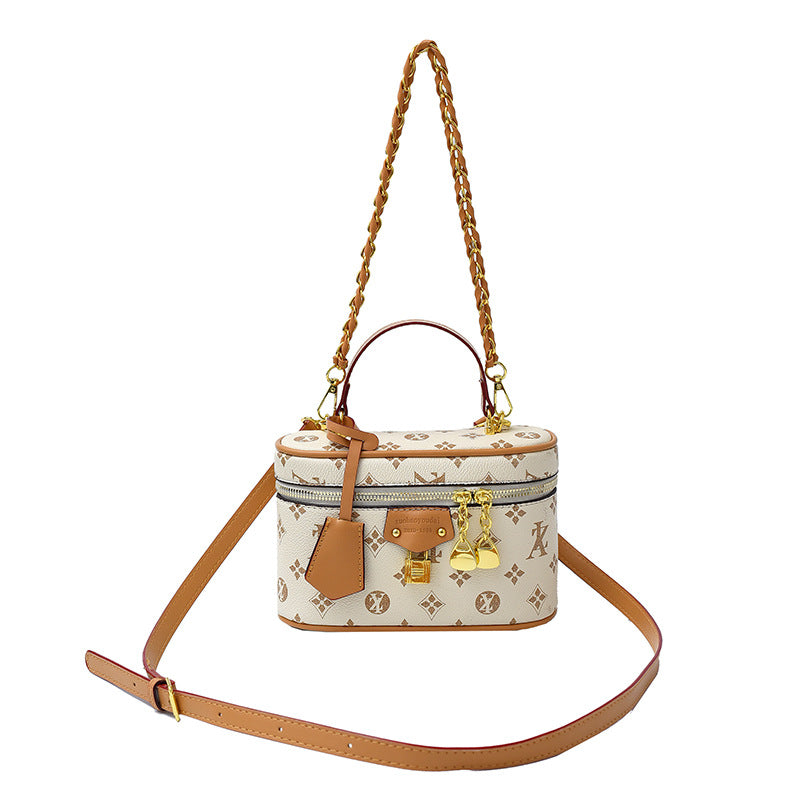 Retro Print Box Bag
