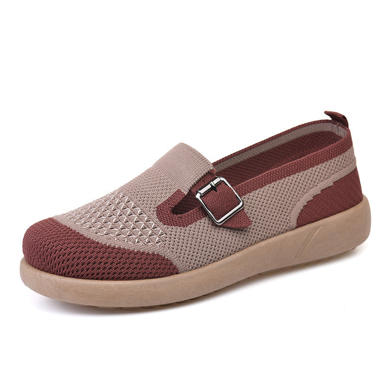 # Round-Toe Soft-Soled Versatile Women's Shoes