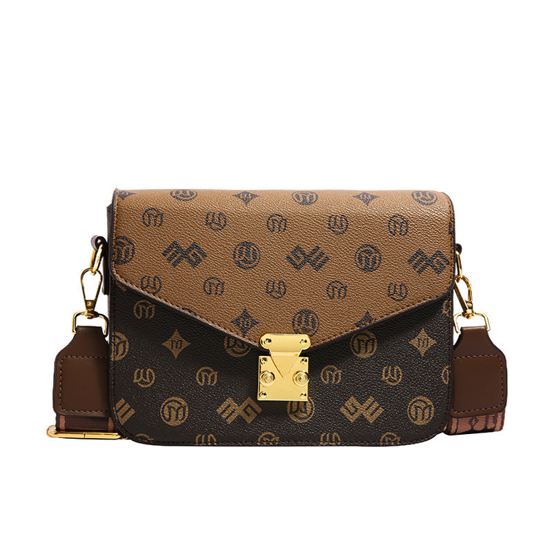 Retro small square bag hand-held shoulder bag