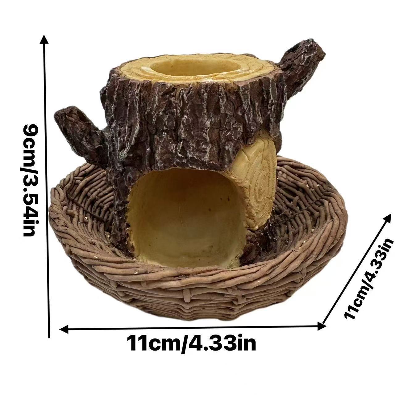 # Creative Outdoor Hanging Tree Stump Bird Feeder