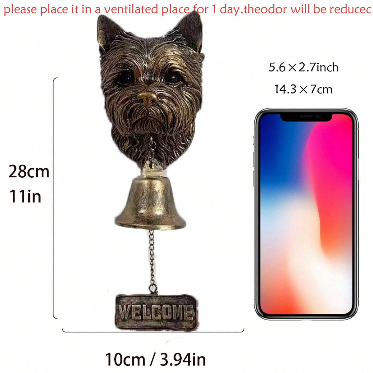 # Retro Gold Animal-Shaped Doorbell Pendant