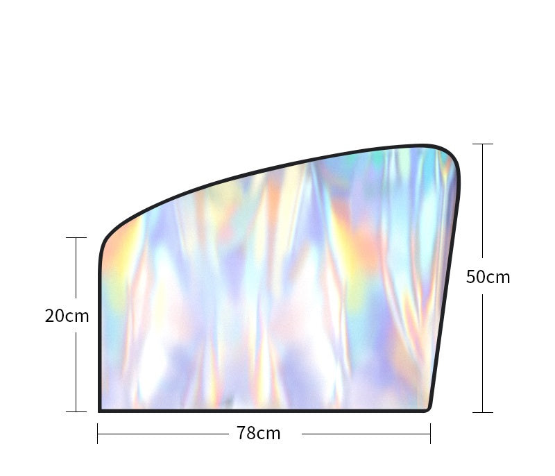 **Laser-Inlaid Magnetic Sunshade Curtain**