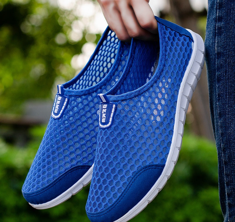 Men's Summer Breathable Hollow-Out Mesh Shoes