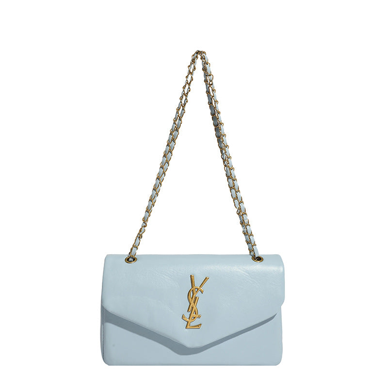 # Lambskin Textured Cloud Shoulder/Crossbody Bag