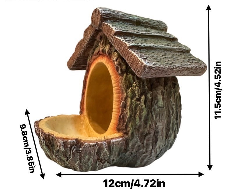 # Creative Outdoor Hanging Tree Stump Bird Feeder
