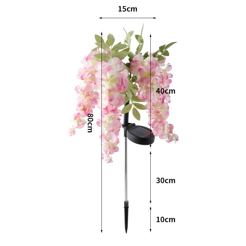 # Solar-Powered Wisteria LED Landscape Light for Courtyards and Lawns