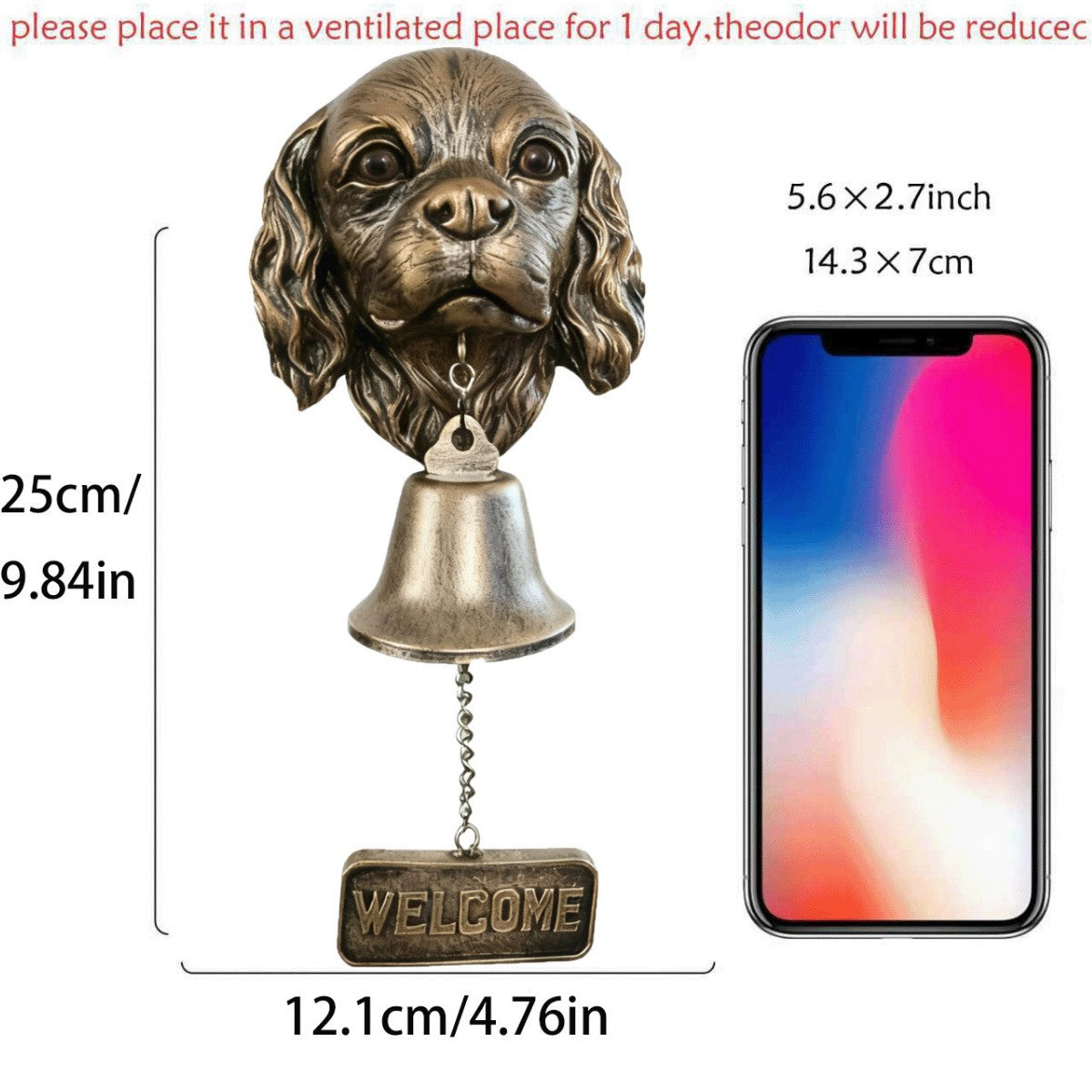# Retro Gold Animal-Shaped Doorbell Pendant