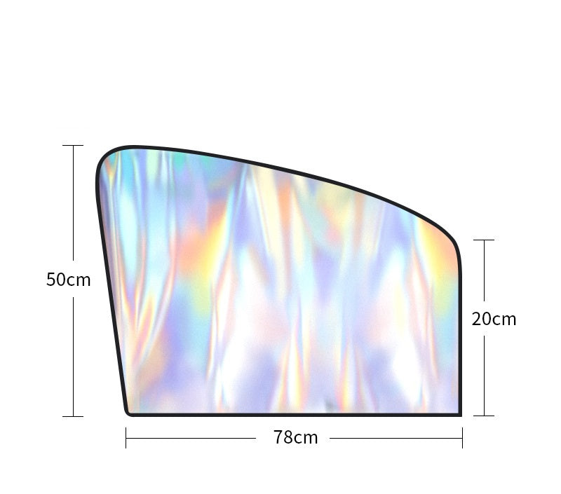 **Laser-Inlaid Magnetic Sunshade Curtain**