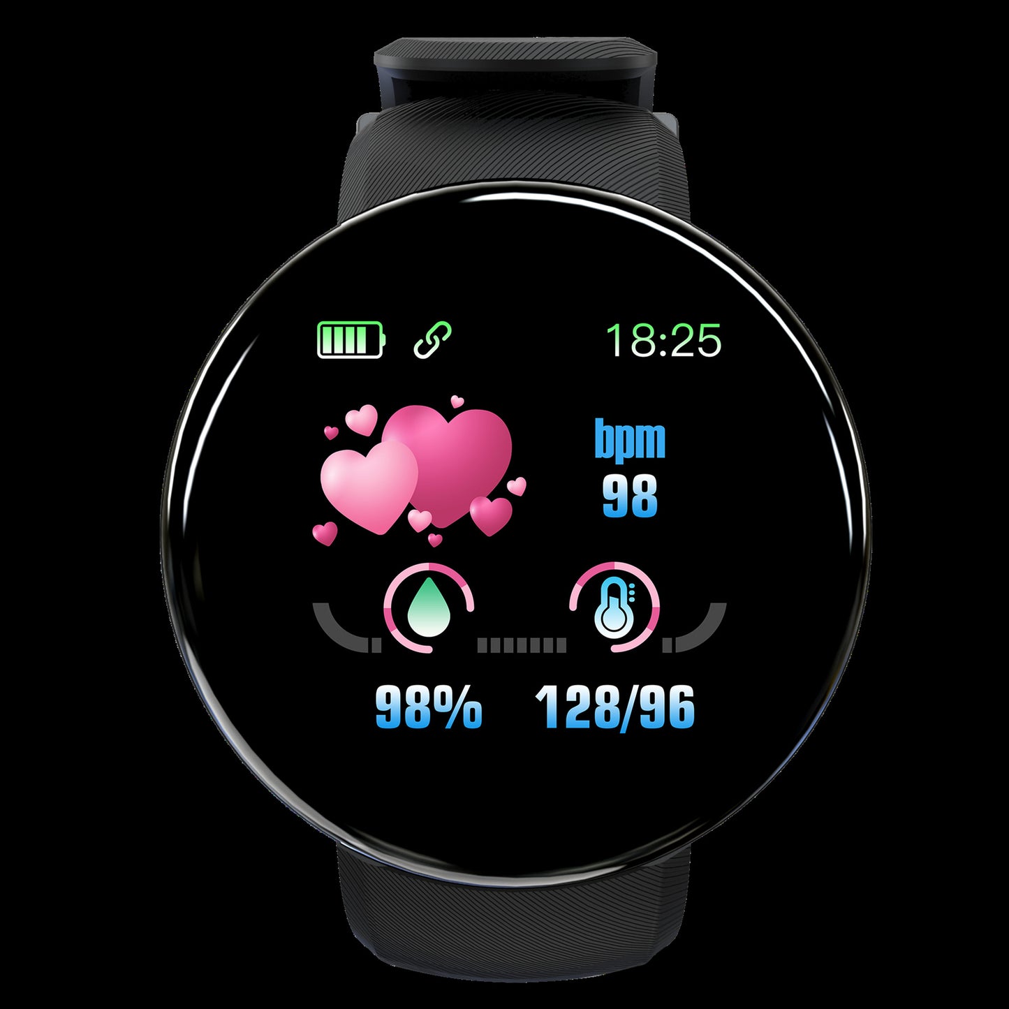 # 1.44-inch Color Round Screen D18 Smart Bracelet