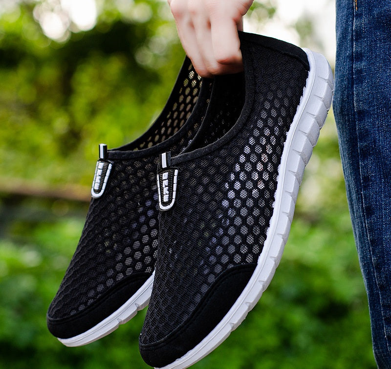 Men's Summer Breathable Hollow-Out Mesh Shoes