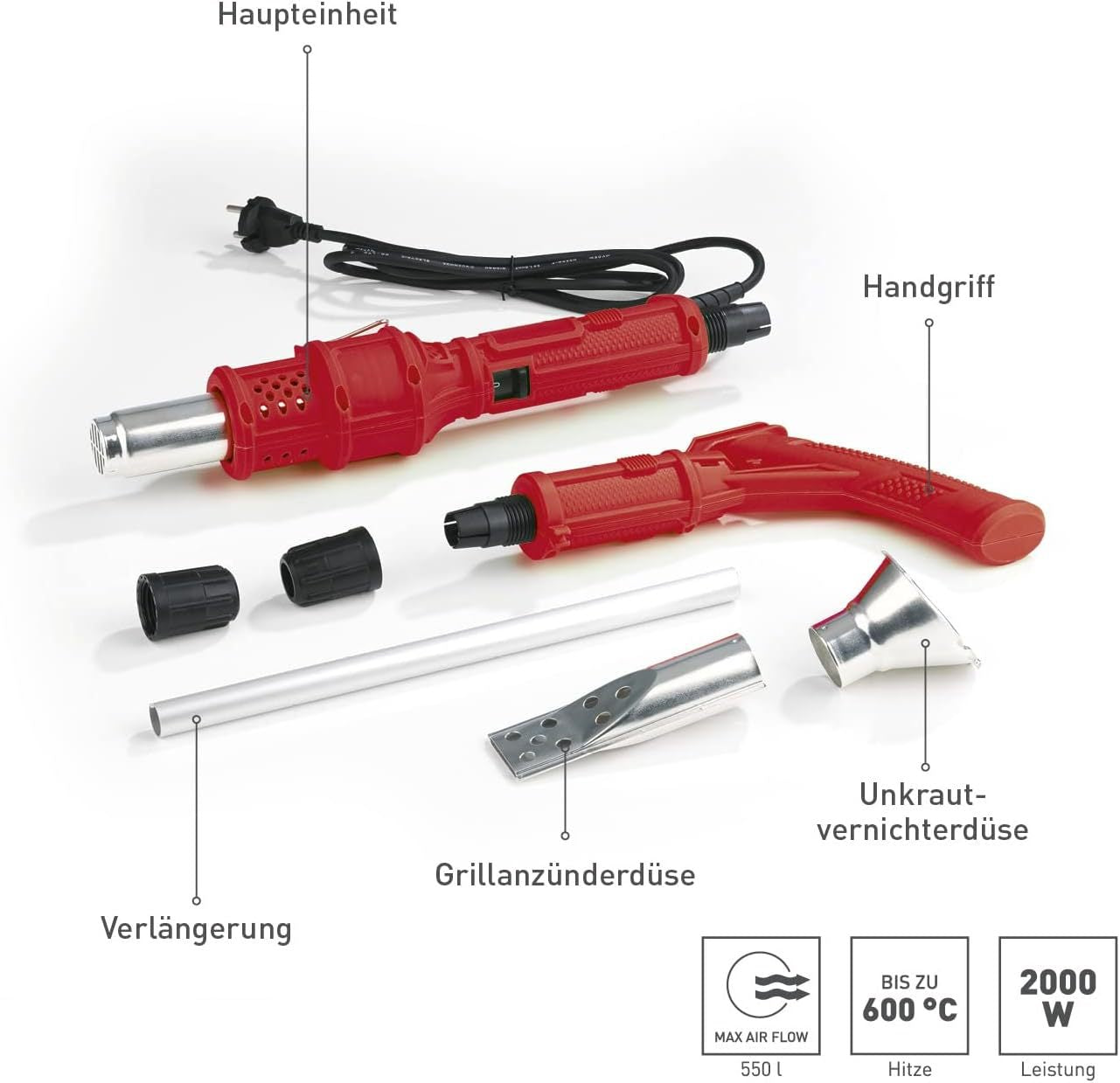 # 2-in-1 Electric High-Temperature Weed Burner