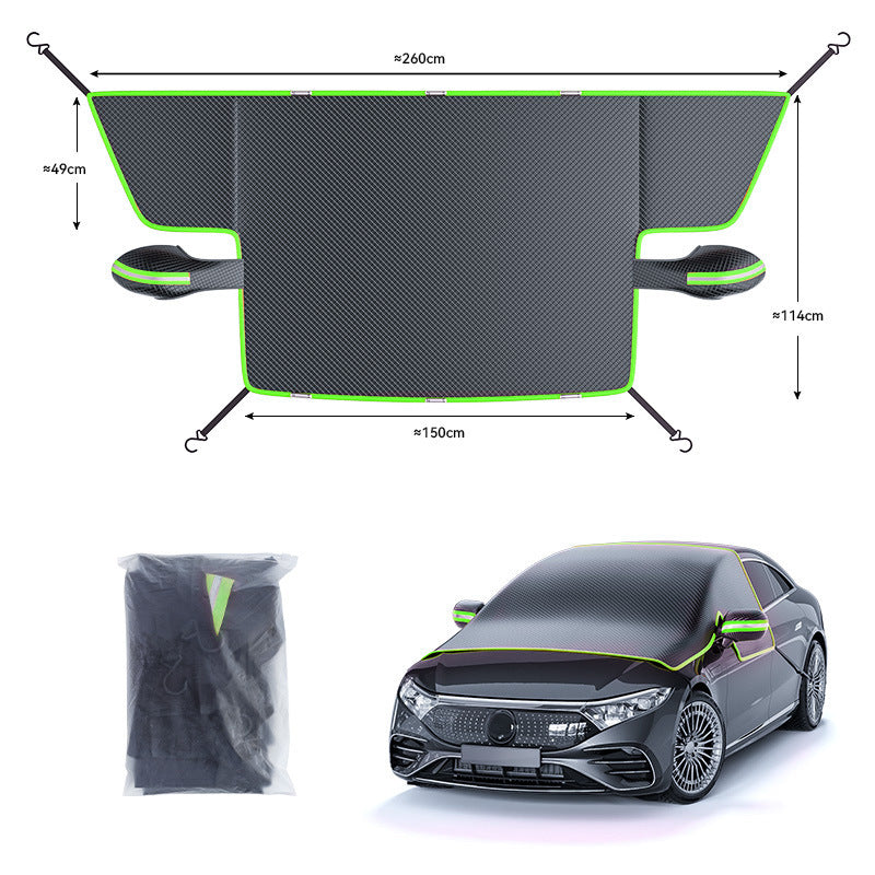 **Oxford Cloth Car Snow Cover | Windshield Antifreeze Cover**
