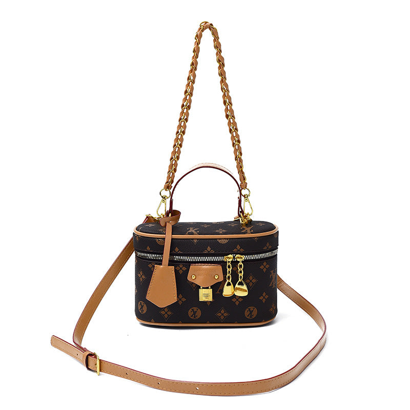 Retro Print Box Bag