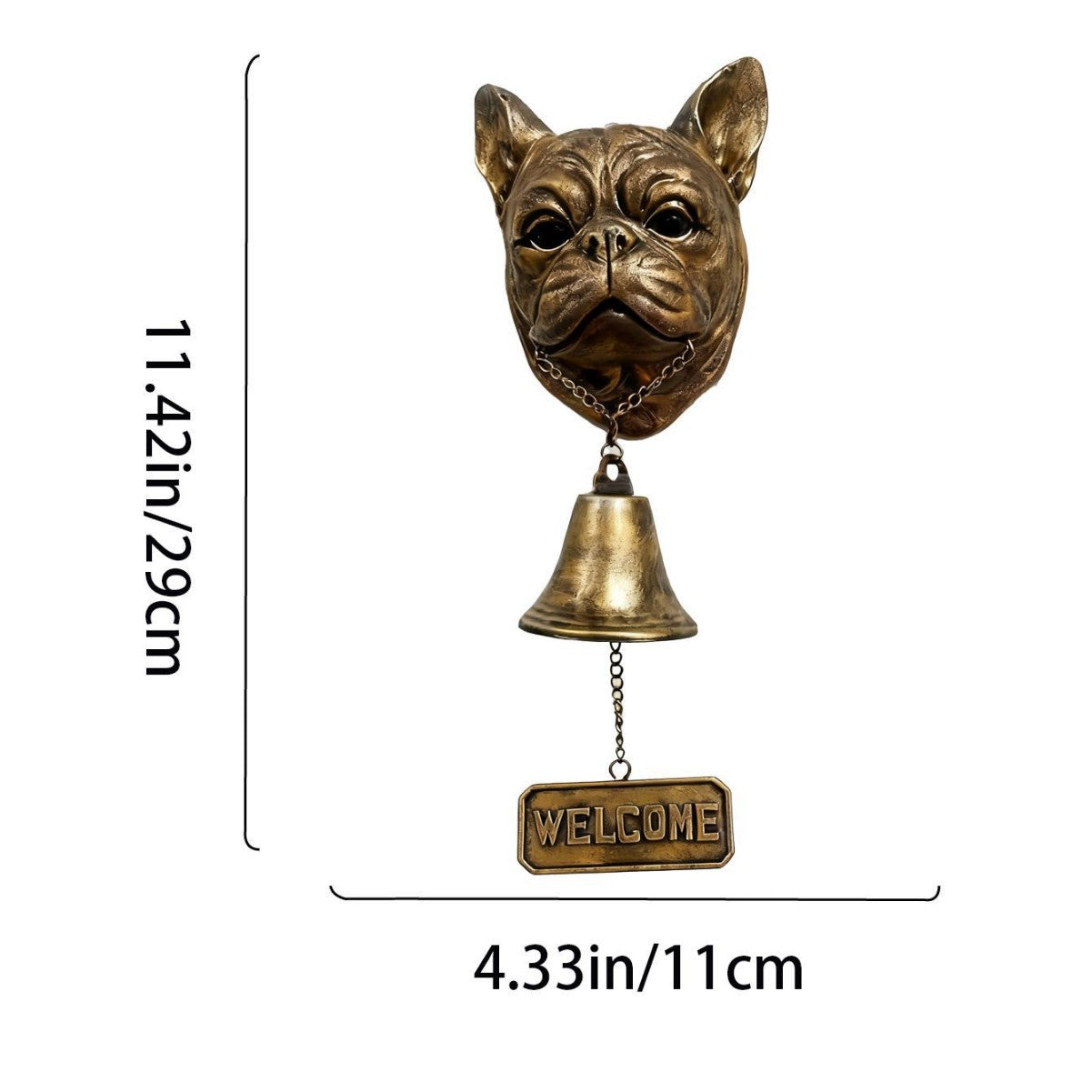 # Retro Gold Animal-Shaped Doorbell Pendant