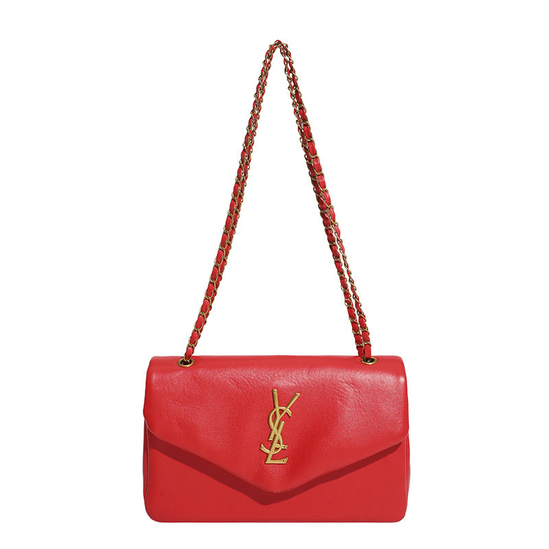 # Lambskin Textured Cloud Shoulder/Crossbody Bag