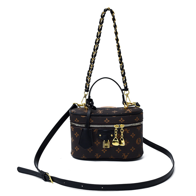Retro Print Box Bag