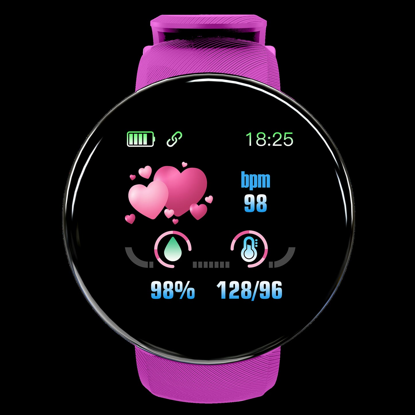 # 1.44-inch Color Round Screen D18 Smart Bracelet