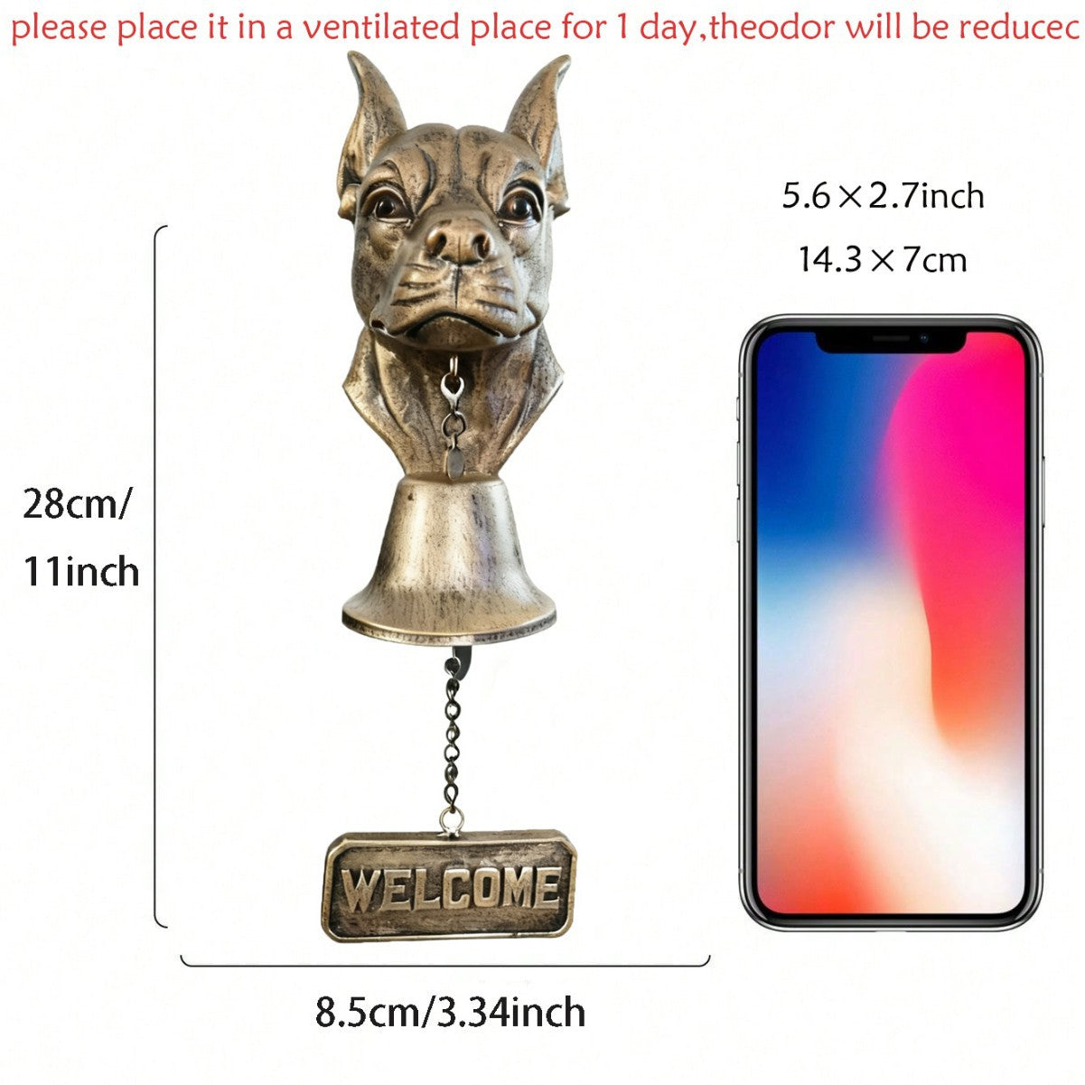 # Retro Gold Animal-Shaped Doorbell Pendant