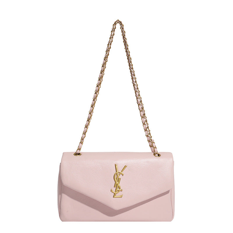 # Lambskin Textured Cloud Shoulder/Crossbody Bag