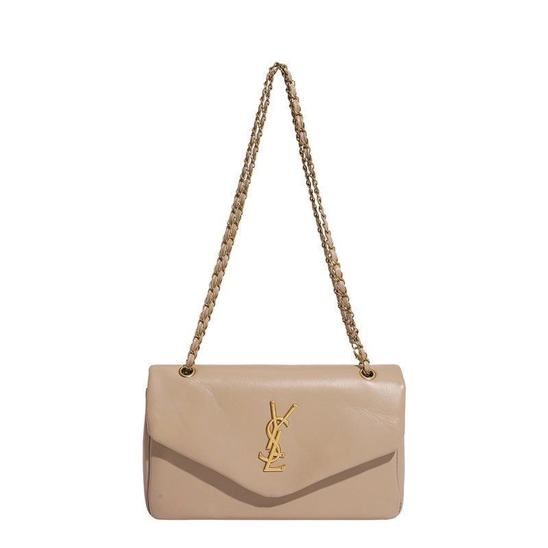 # Lambskin Textured Cloud Shoulder/Crossbody Bag