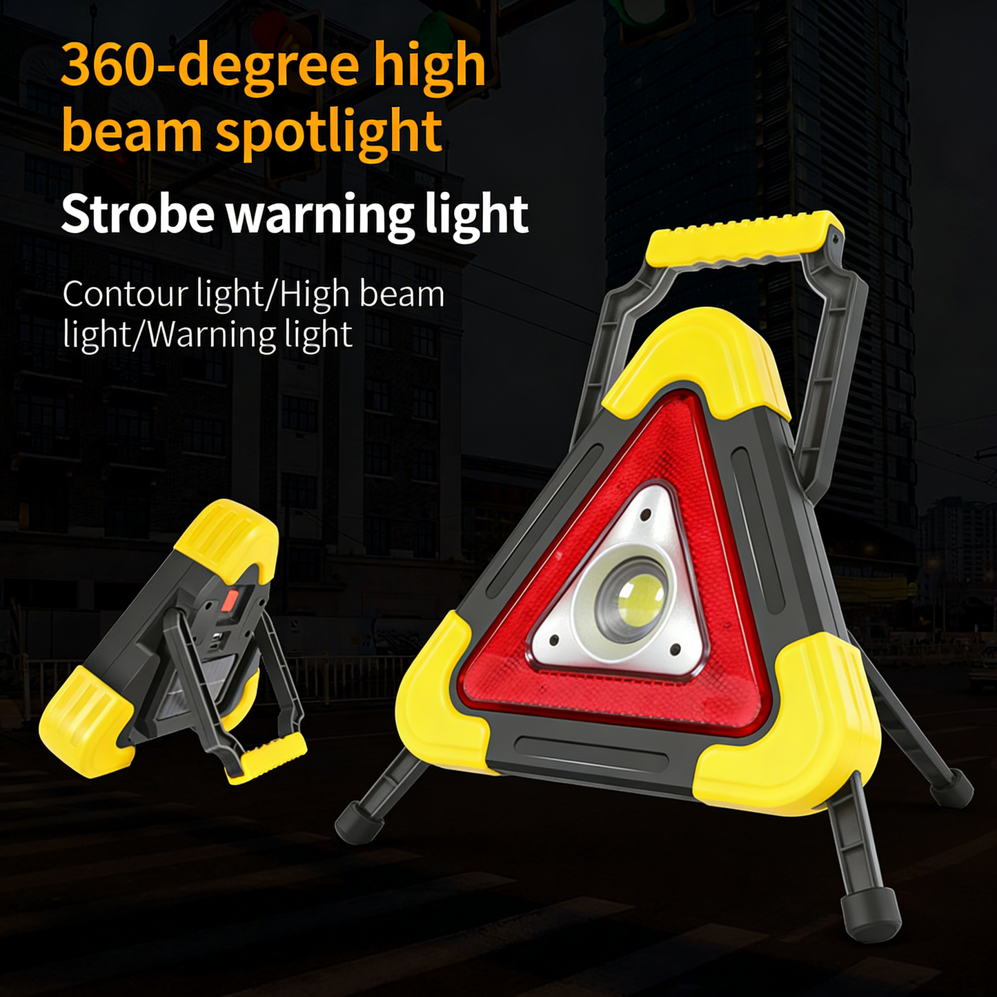 **Car LED Lighting Tripod Warning Sign**
