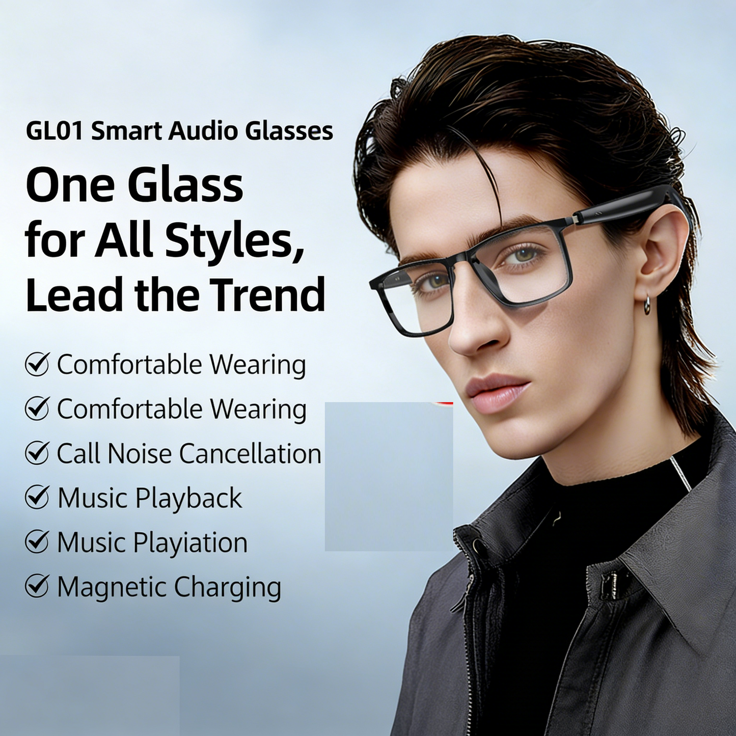 # Wireless Smart AI Translation Bluetooth Glasses