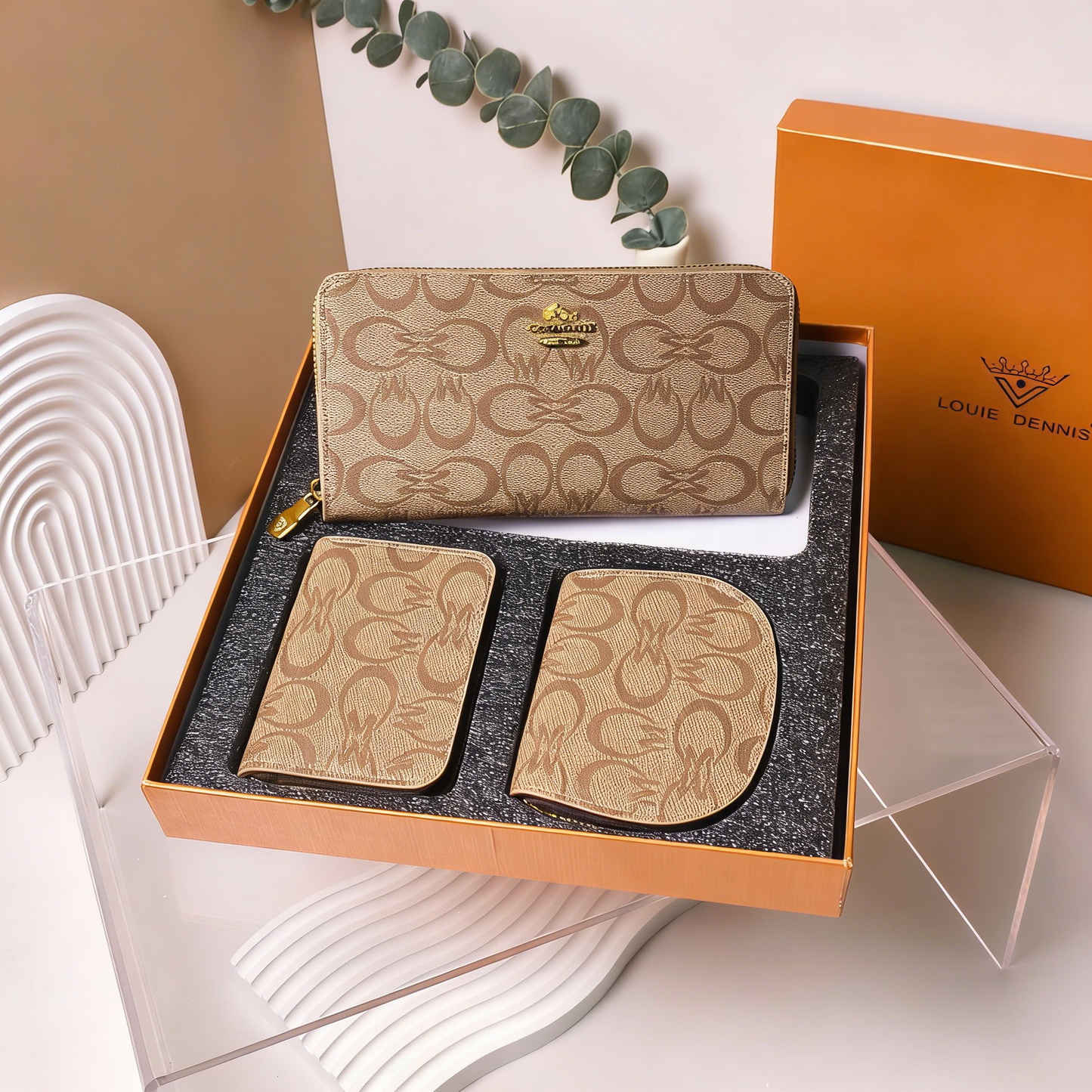 Sweet Style PU Wallet Cardholder Set